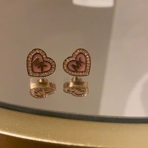Michael Kors heart stud earrings!!